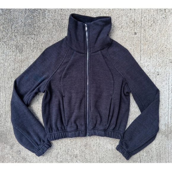 Lululemon Plush Times Fleece Lined Crop Zip Up Jacket - Picture 1 of 6